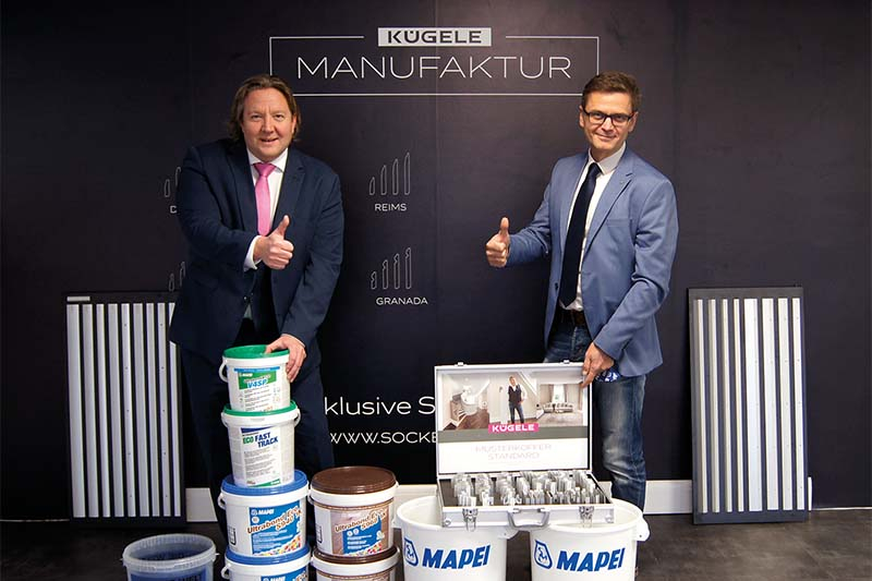 Mapei und Kügele: neue Partnerschaft